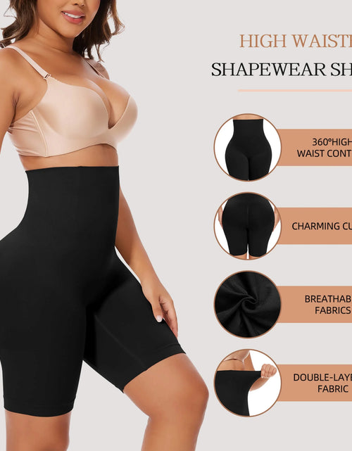 Load image into Gallery viewer, Women Waist Trainer Shapewear Tummy Control Body Shaper Shorts Hi-Waist Butt Lifter Thigh Slimmer
