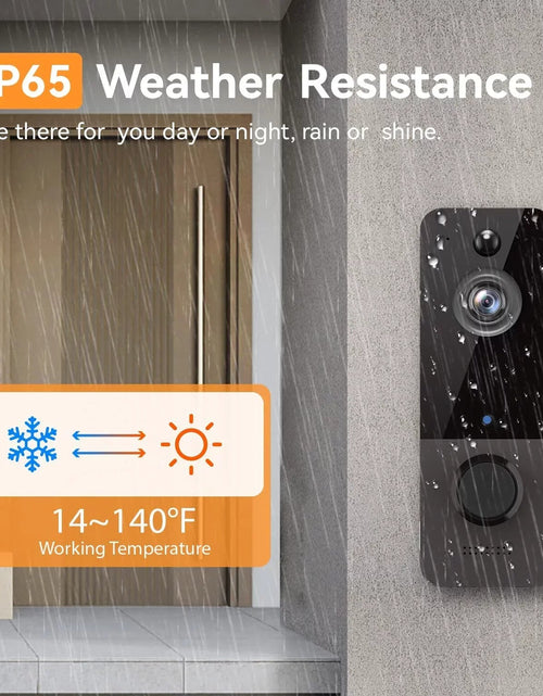 Load image into Gallery viewer, Smart wireless doorbell security camera for home surveillance
