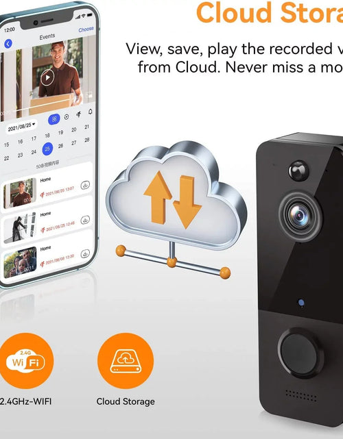 Load image into Gallery viewer, Smart wireless doorbell security camera for home surveillance
